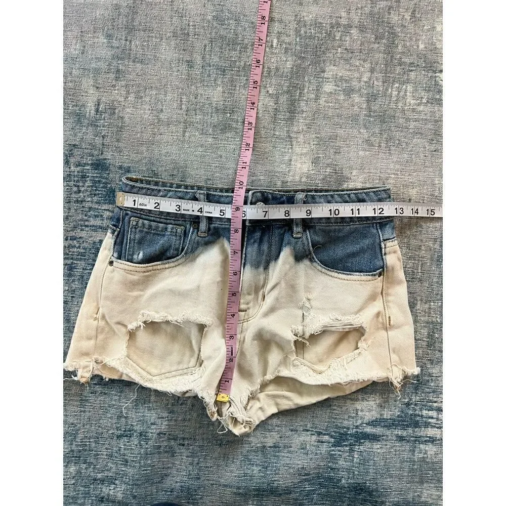 PacSun Bleached Distressed High Rise Shorts Size 24